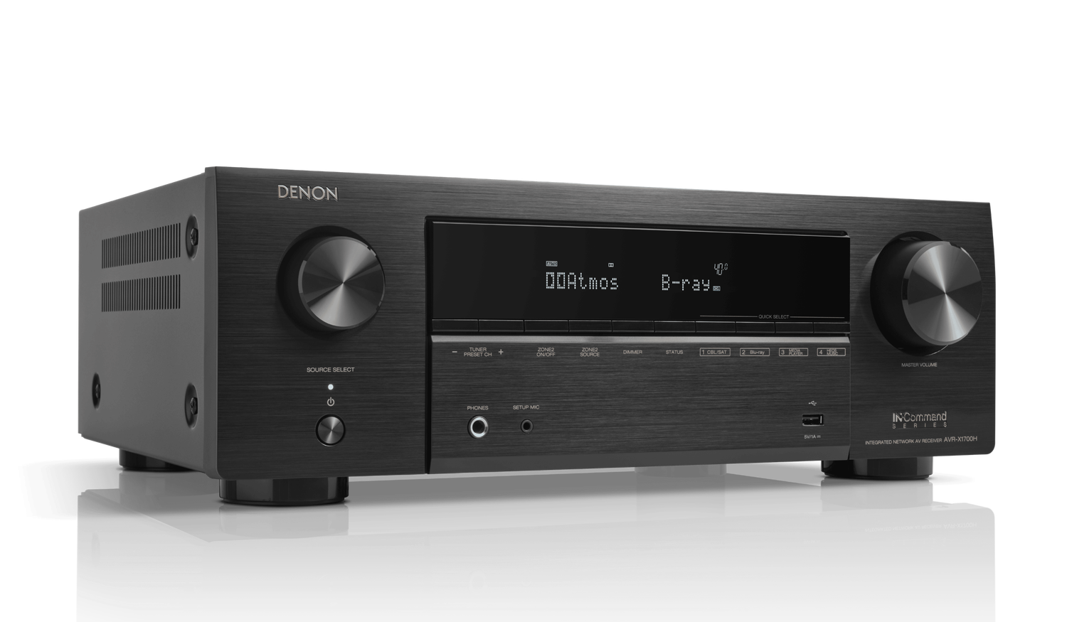 AVR-X1700H, Black, dynamic
