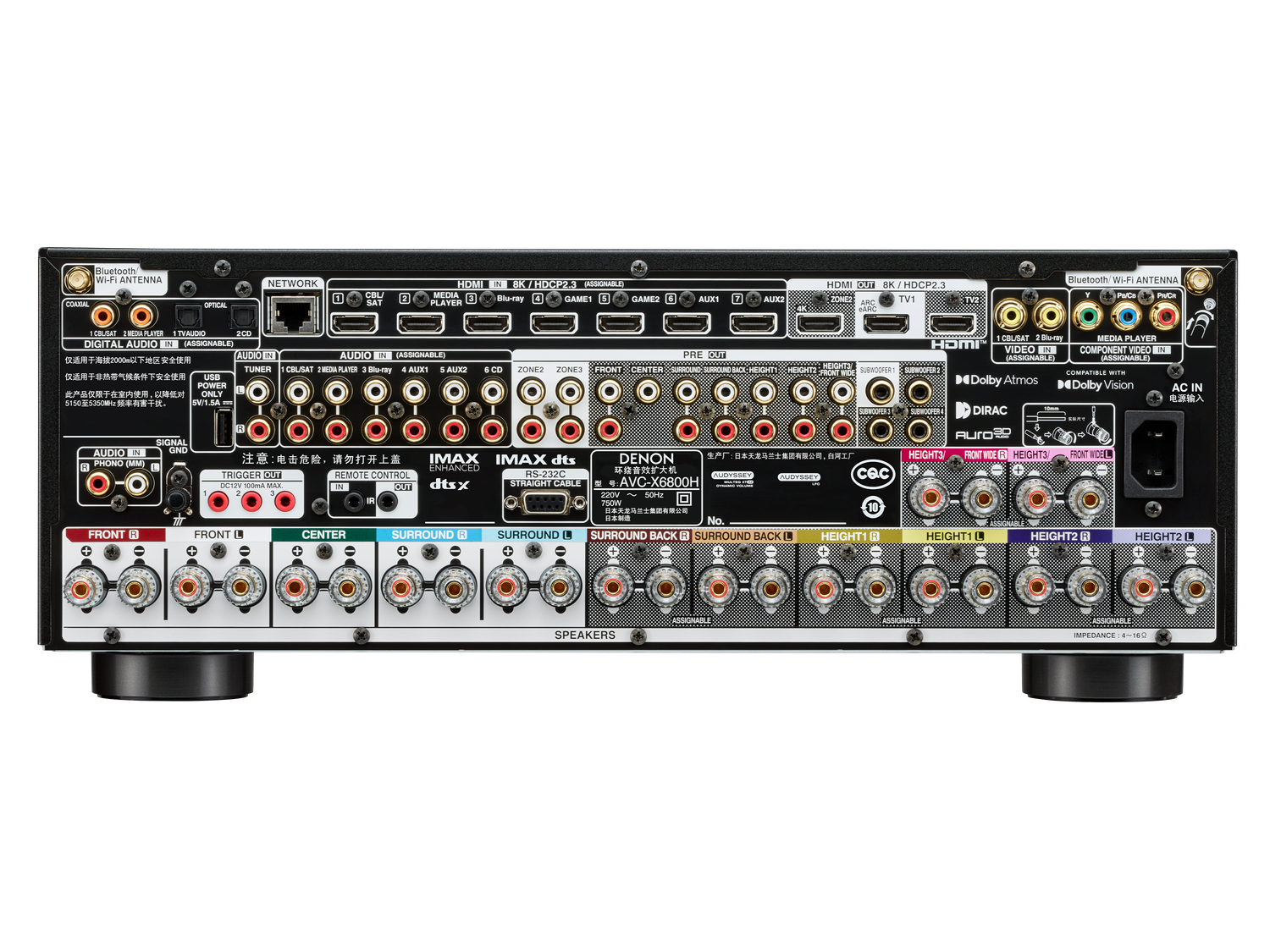 AVC-X6800H, 黑色, dynamic