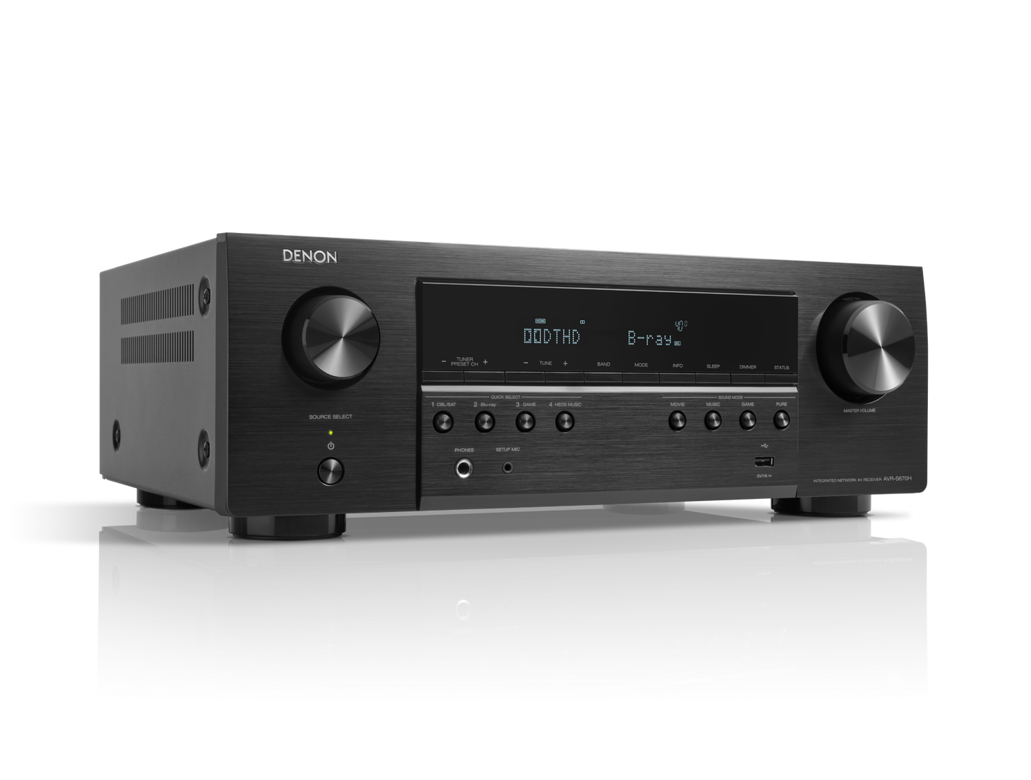 AVR-S670H, Black, dynamic
