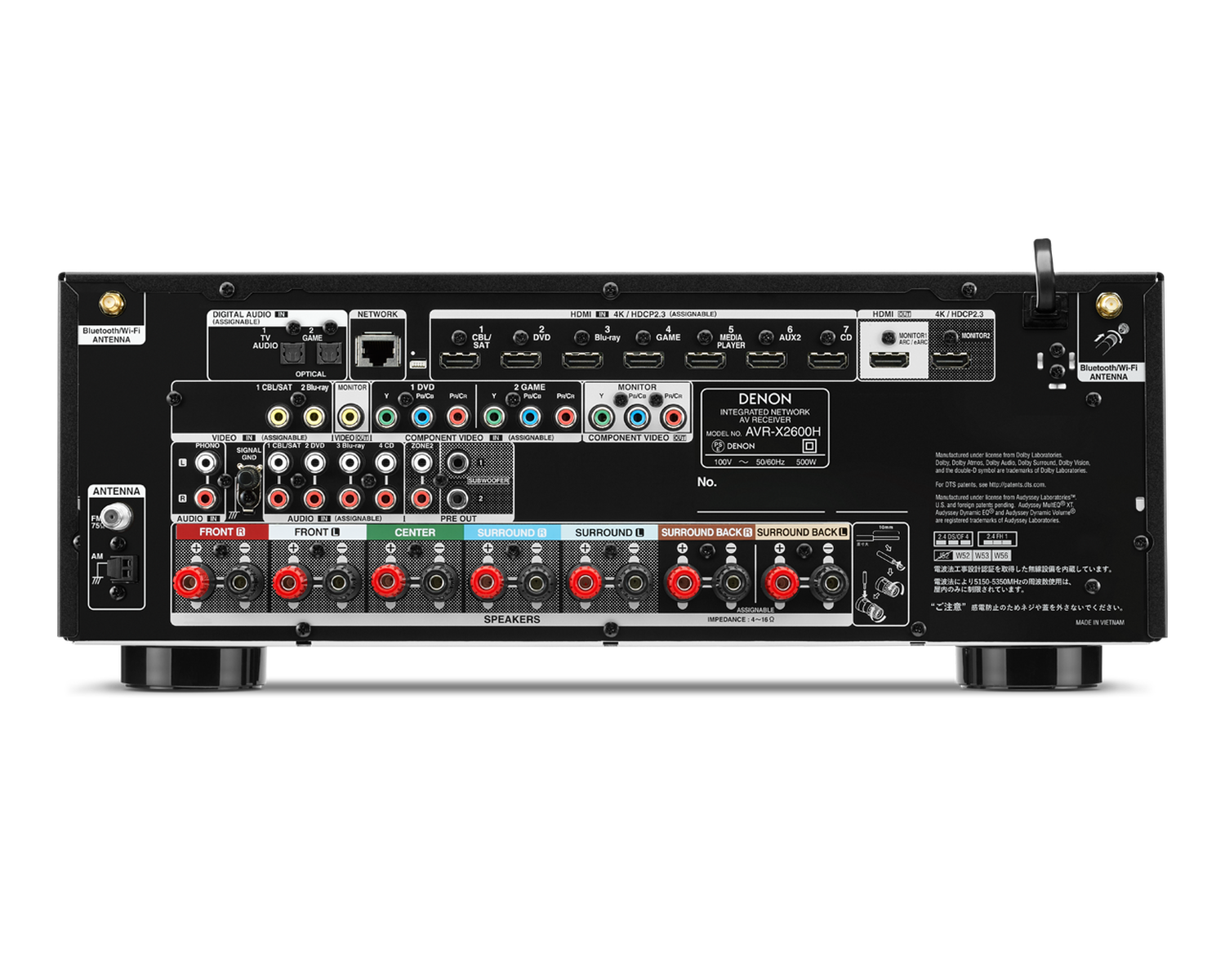 AVR-X2600H, , dynamic