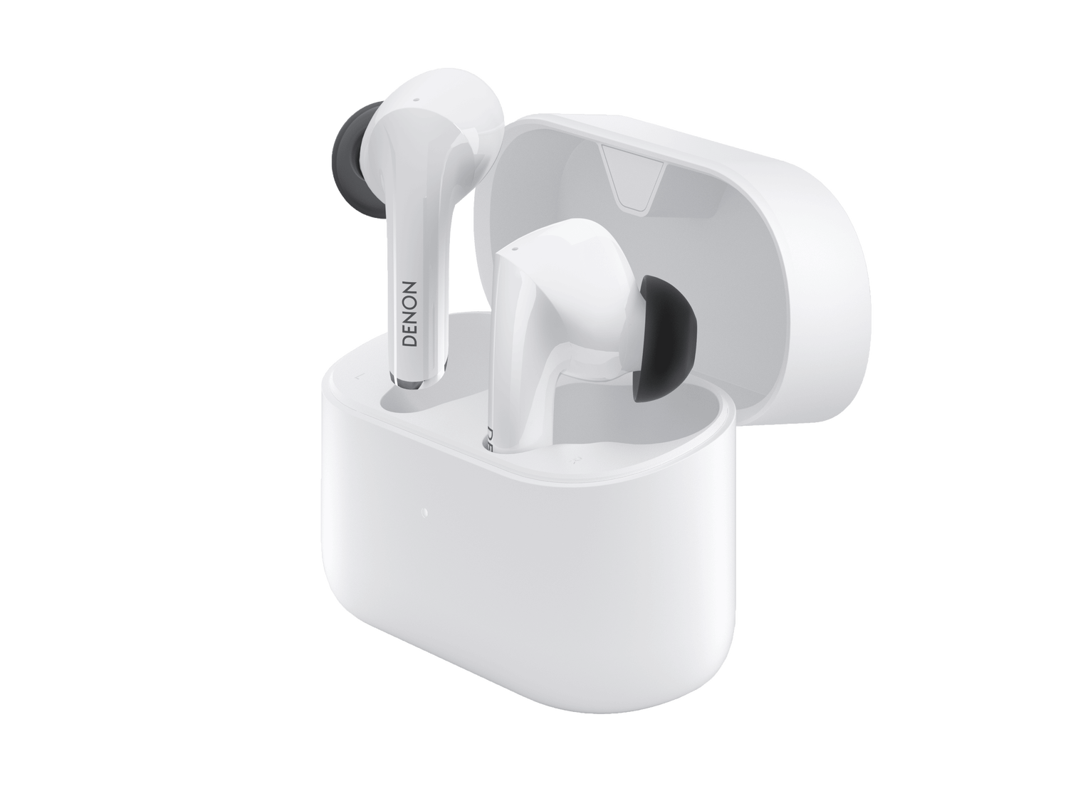 Denon Noise Cancelling Earbuds, White, dynamic