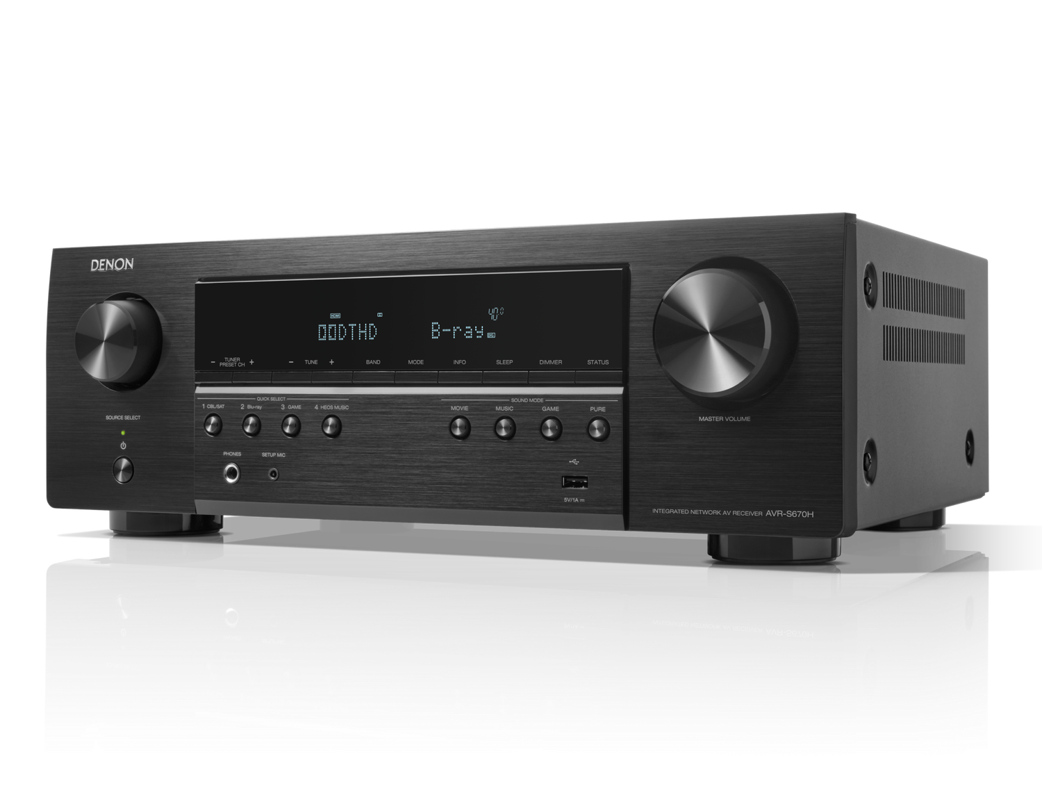 AVR-S670H, Black, dynamic