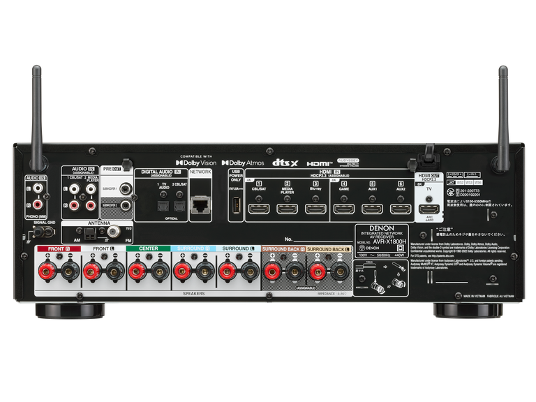 AVR-X1800H, , dynamic