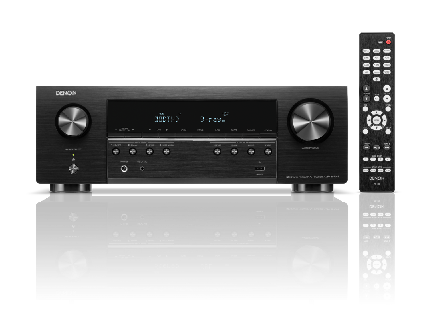 AVR-S670H, Black, dynamic
