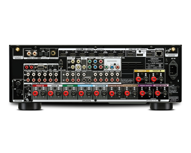 DENON AVレシーバー　AVR-X4200W AVR-X4200W - 7.2 Ch. 180W 4K AV Receiver with Wi-Fi & Bluetooth