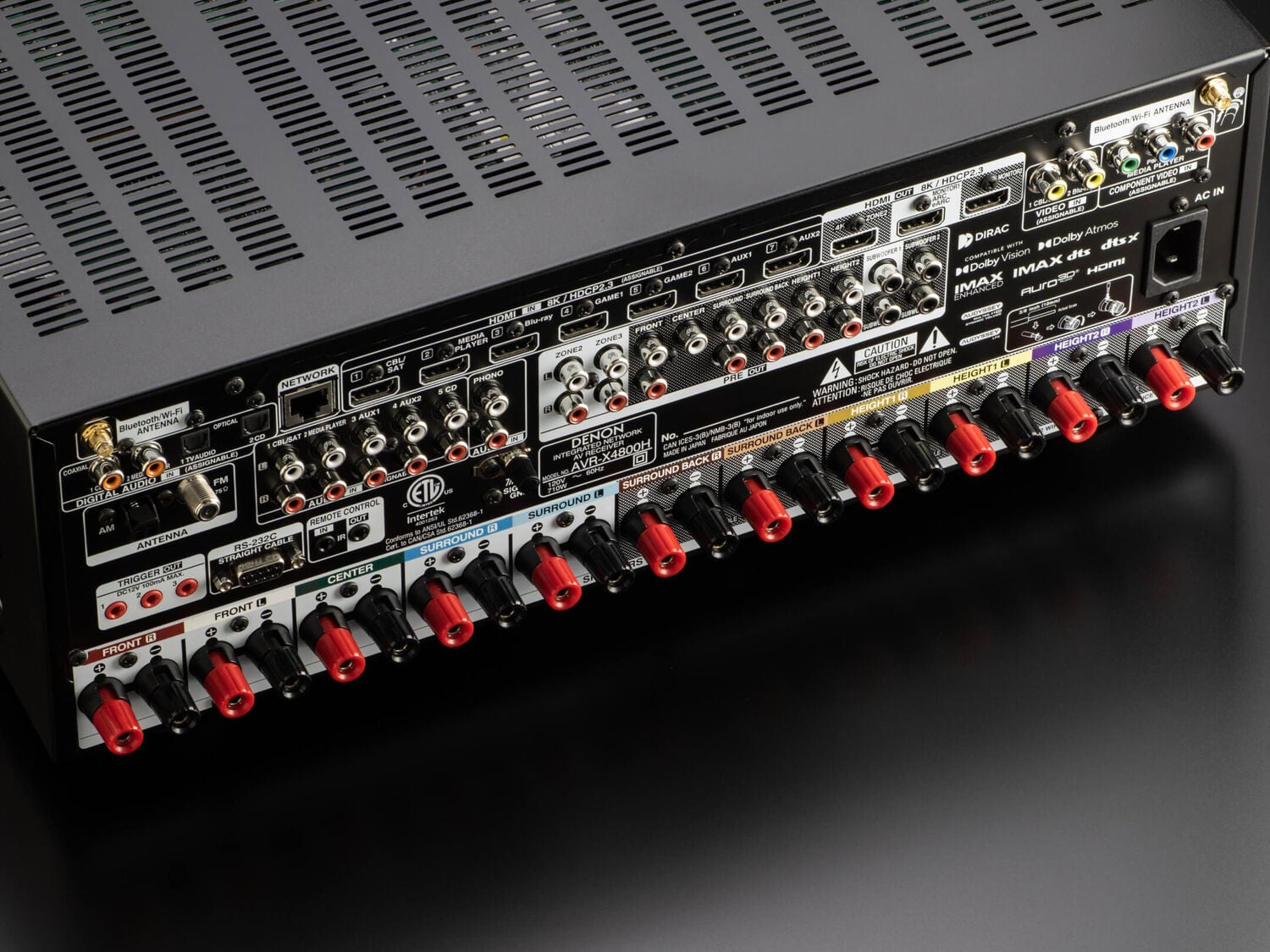 AVR-X4800H, Black, dynamic