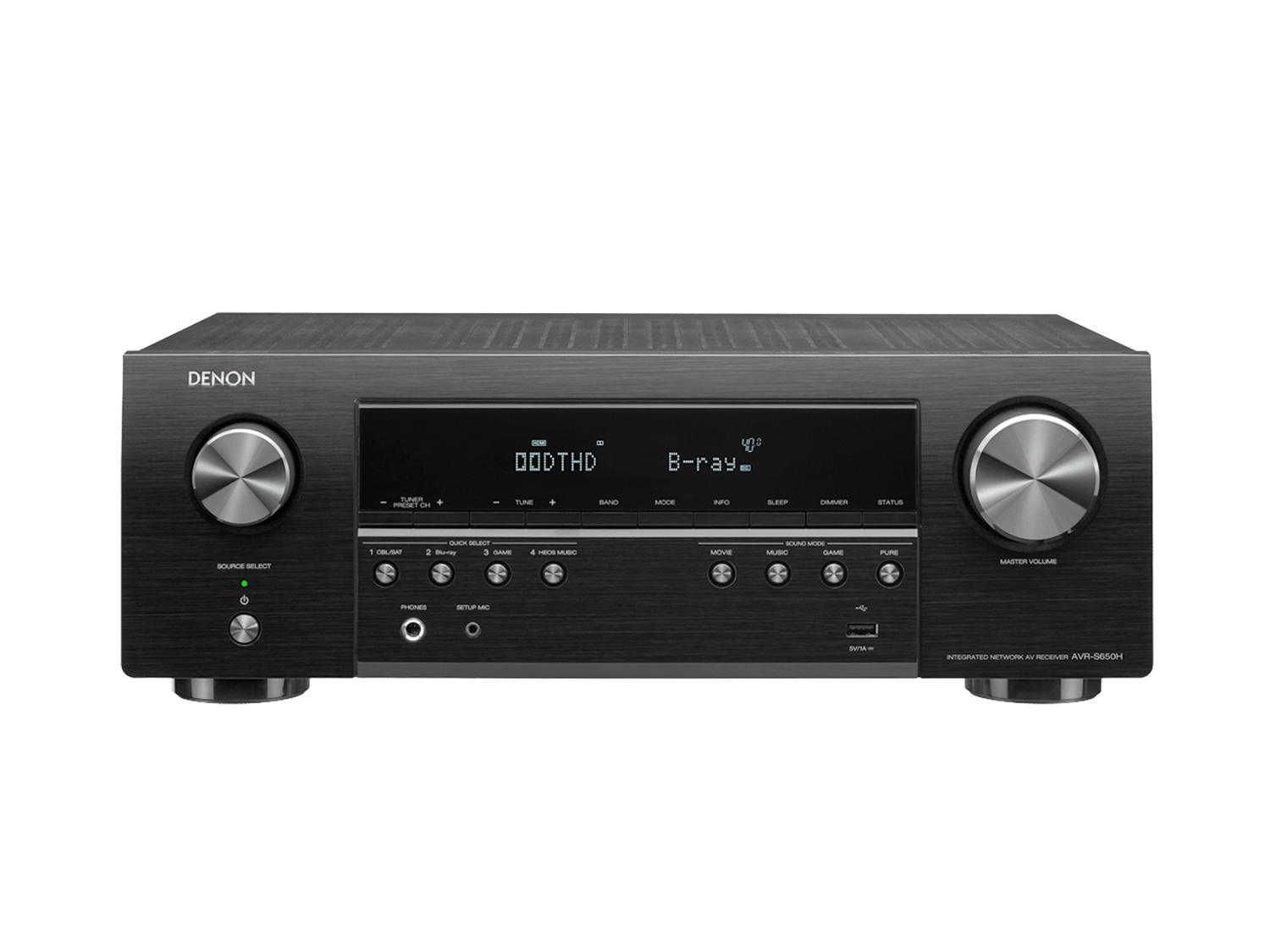 AVR-S650H, Black, dynamic
