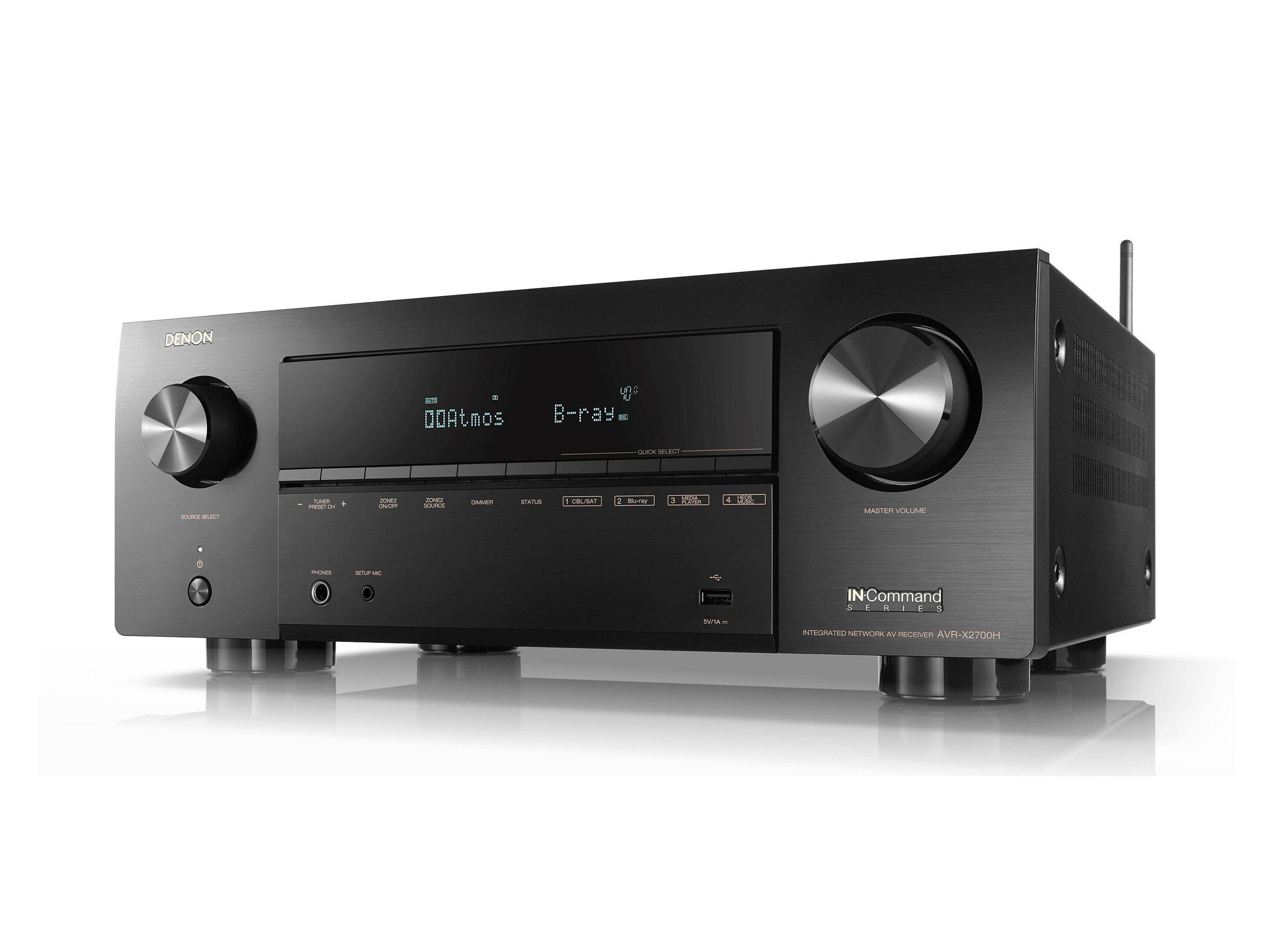 DENON AVアンプ AVR-X2700H 本体 AVR-X2700H - 7.2 Ch. 95W 8K AV Receiver Powered by HEOS™ | Denon