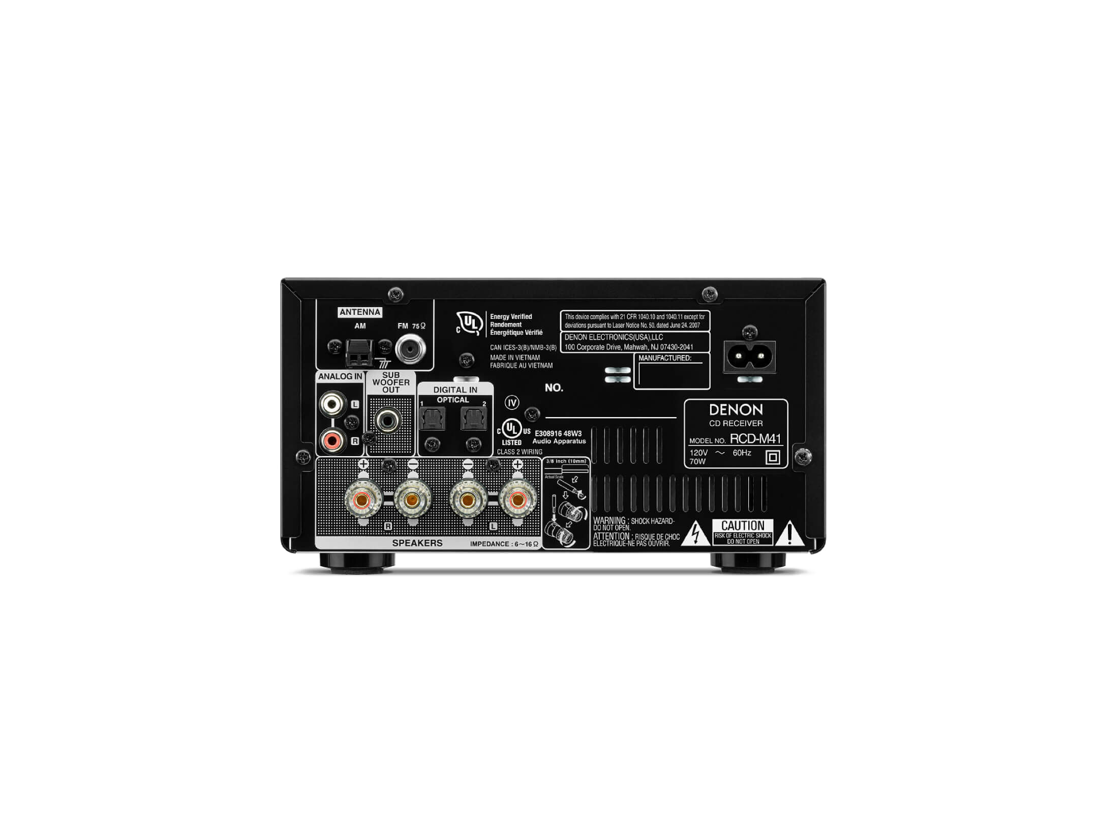 N-002/DENON/デノン/RCD-M41/CDレシーバー/プレイヤー/オーディオ/音響