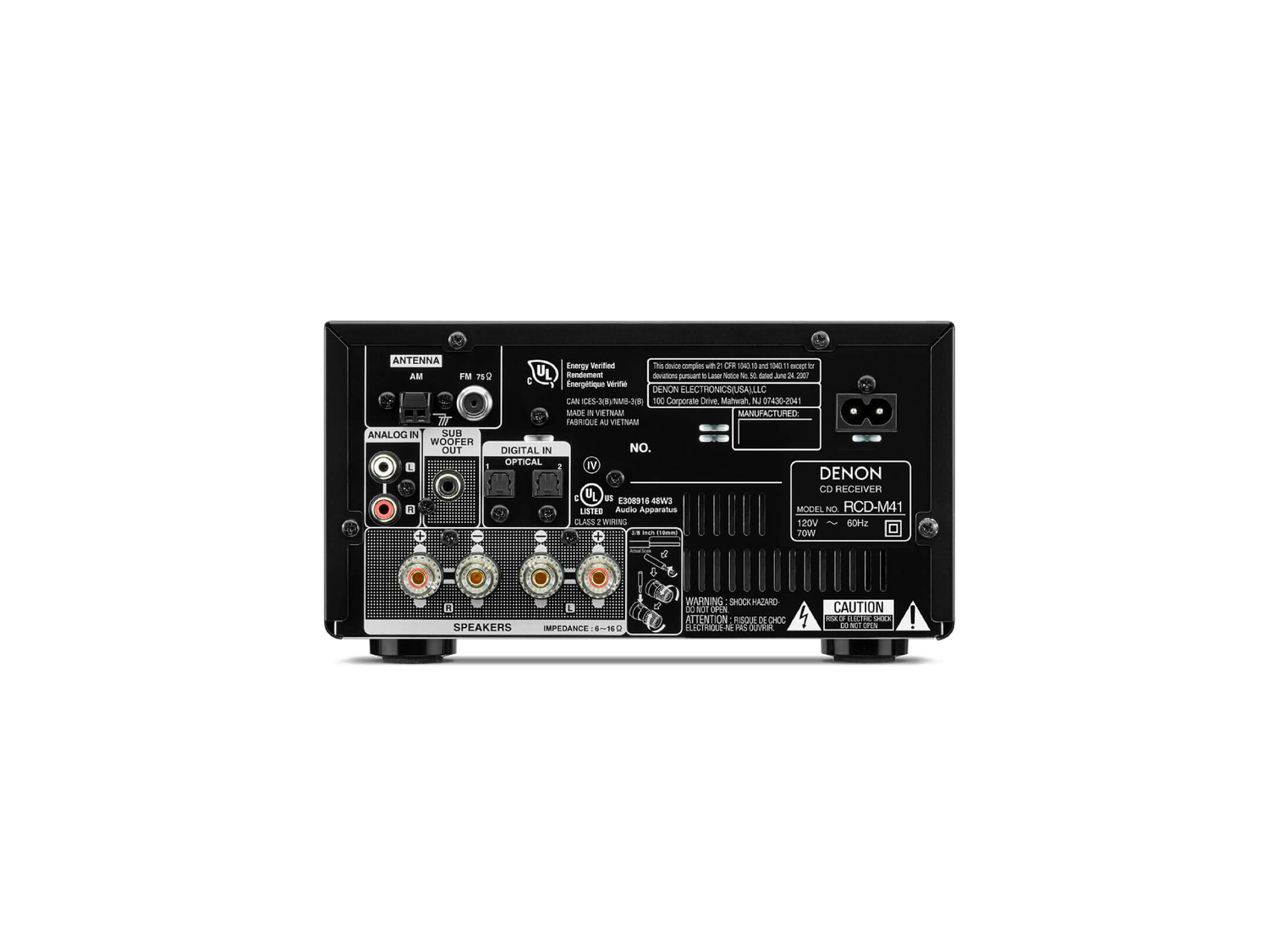 D-M41 - Mini HiFi System with CD, Bluetooth and FM Tuner | Denon