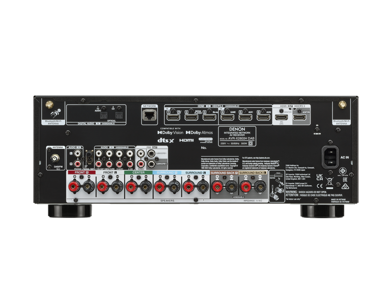 AVR-X2800H DAB, Black, dynamic