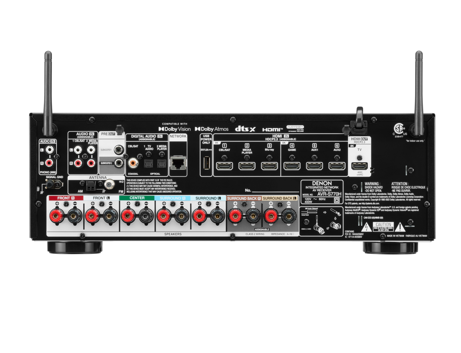 AVR-S770H, Black, dynamic