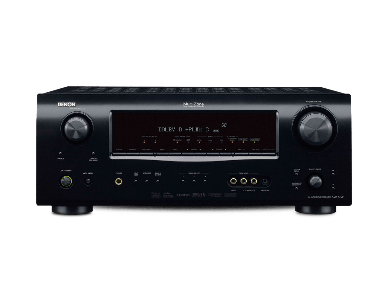 AVR-1709, Black, dynamic