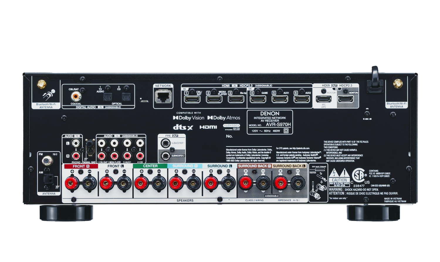 AVR-S970H, Black, dynamic