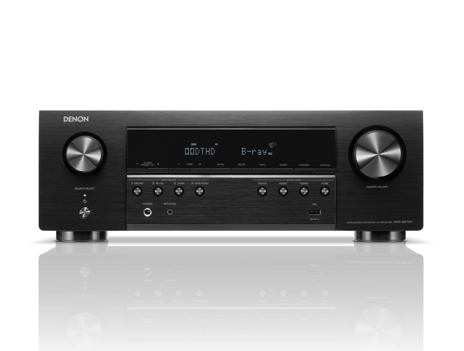 AVR-S670H, Black, dynamic