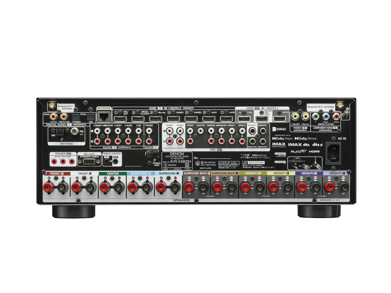 AVR-X4800H, Black, dynamic