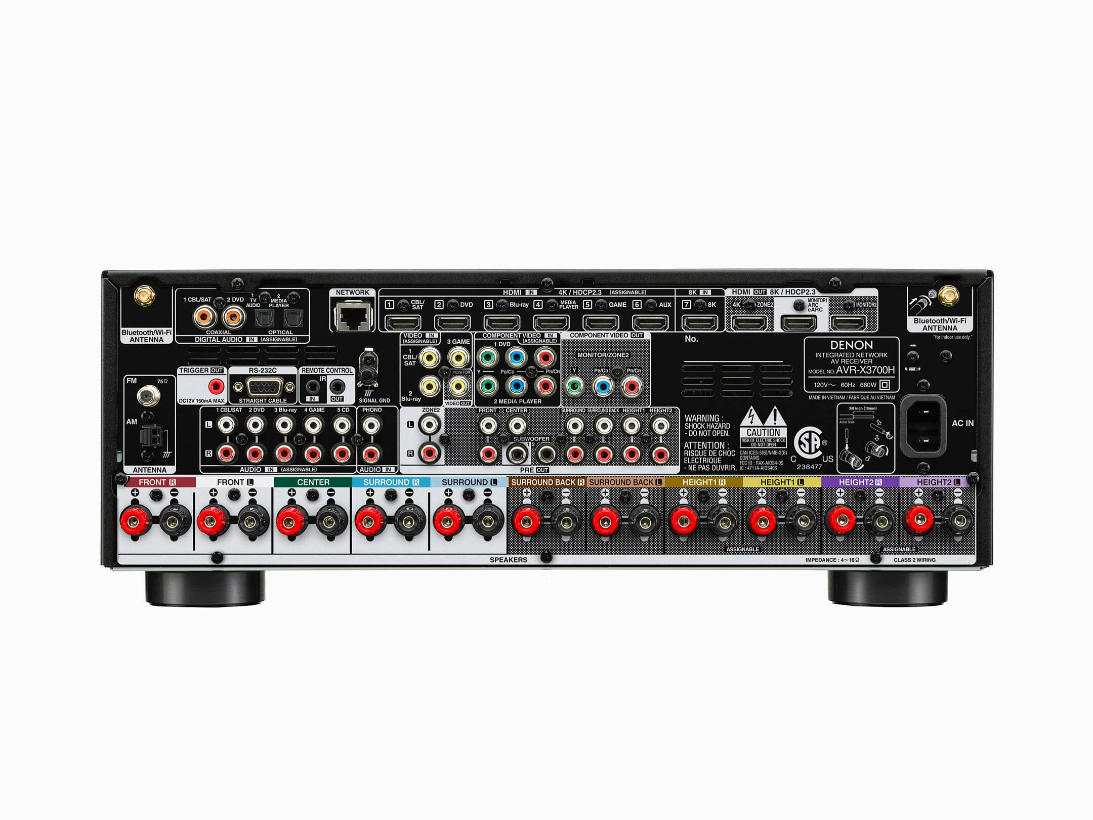 AVR-X3700H - 9.2 Ch. 105W 8K AV Receiver with HEOS® Built-in