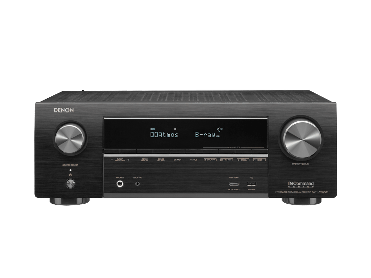 AVR-X1600H, Black, dynamic