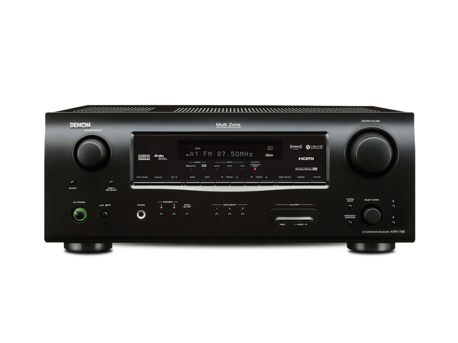 AVR-1708, Black, dynamic