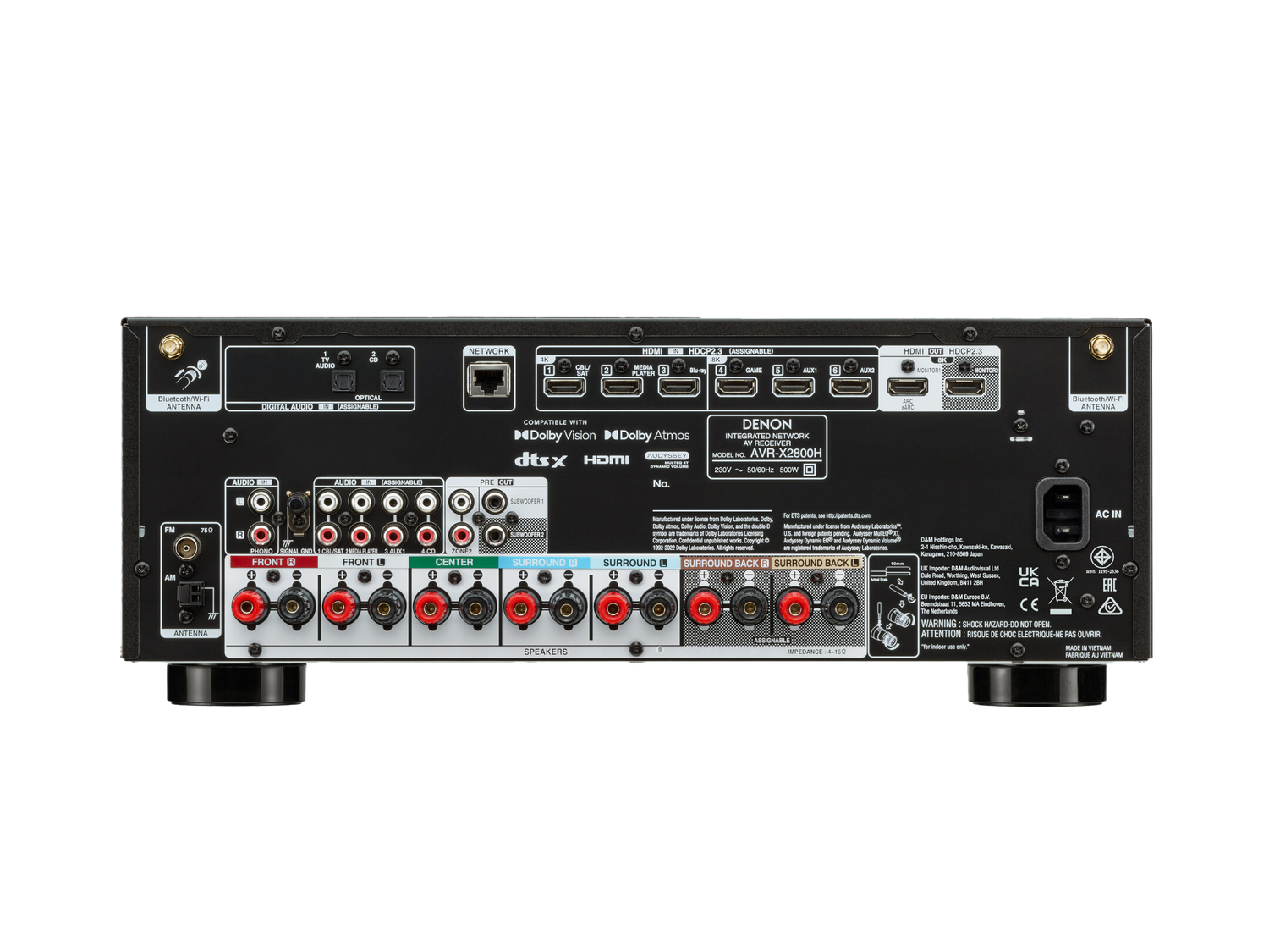 AVR-X2800H, Zwart, dynamic