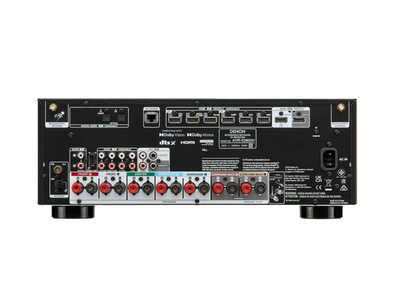 AVR-X2800H, Black, dynamic