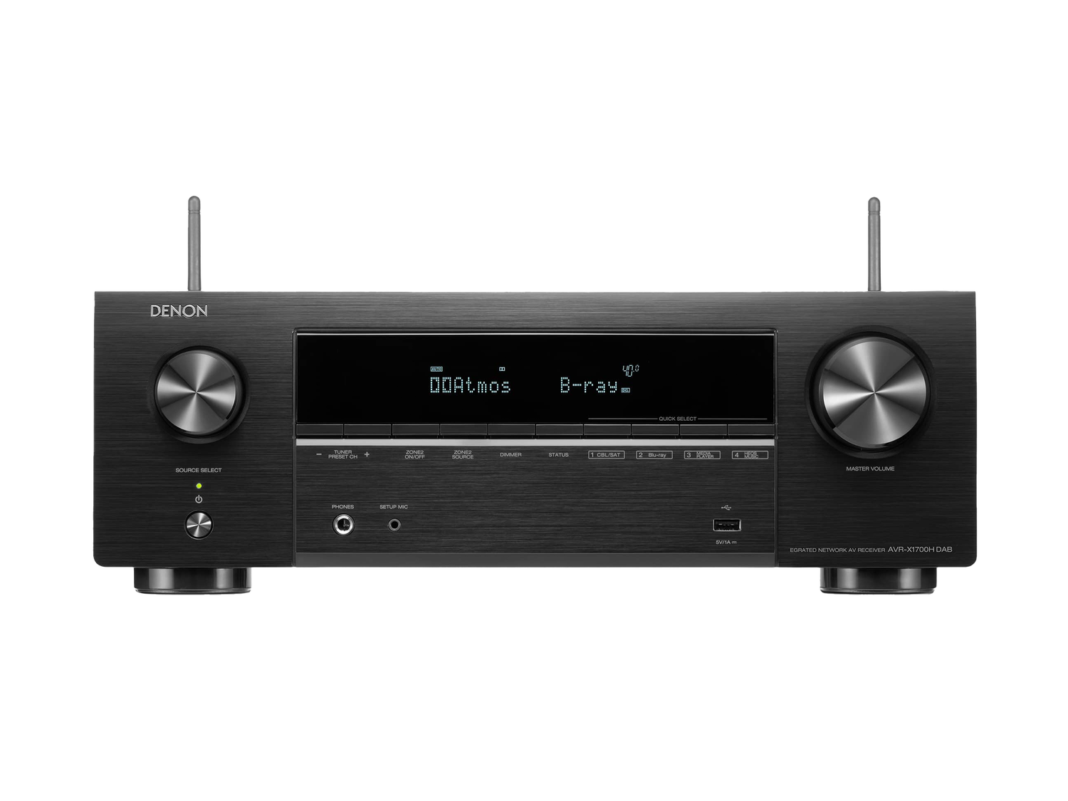 AVR-X1700H DAB, Zwart, dynamic