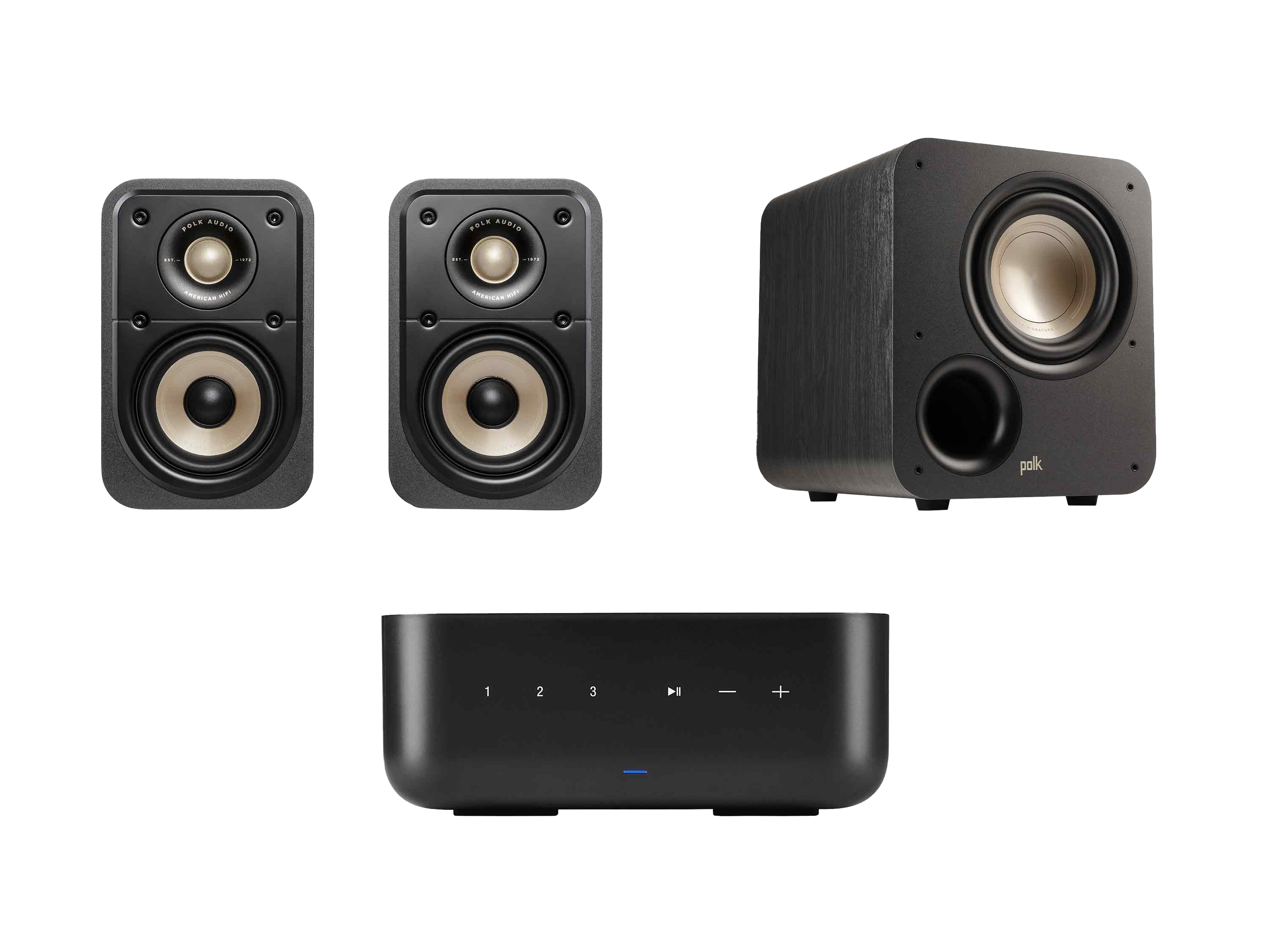 Signature Elite 2.1 System With Amp - Signature Elite Compact 2.1