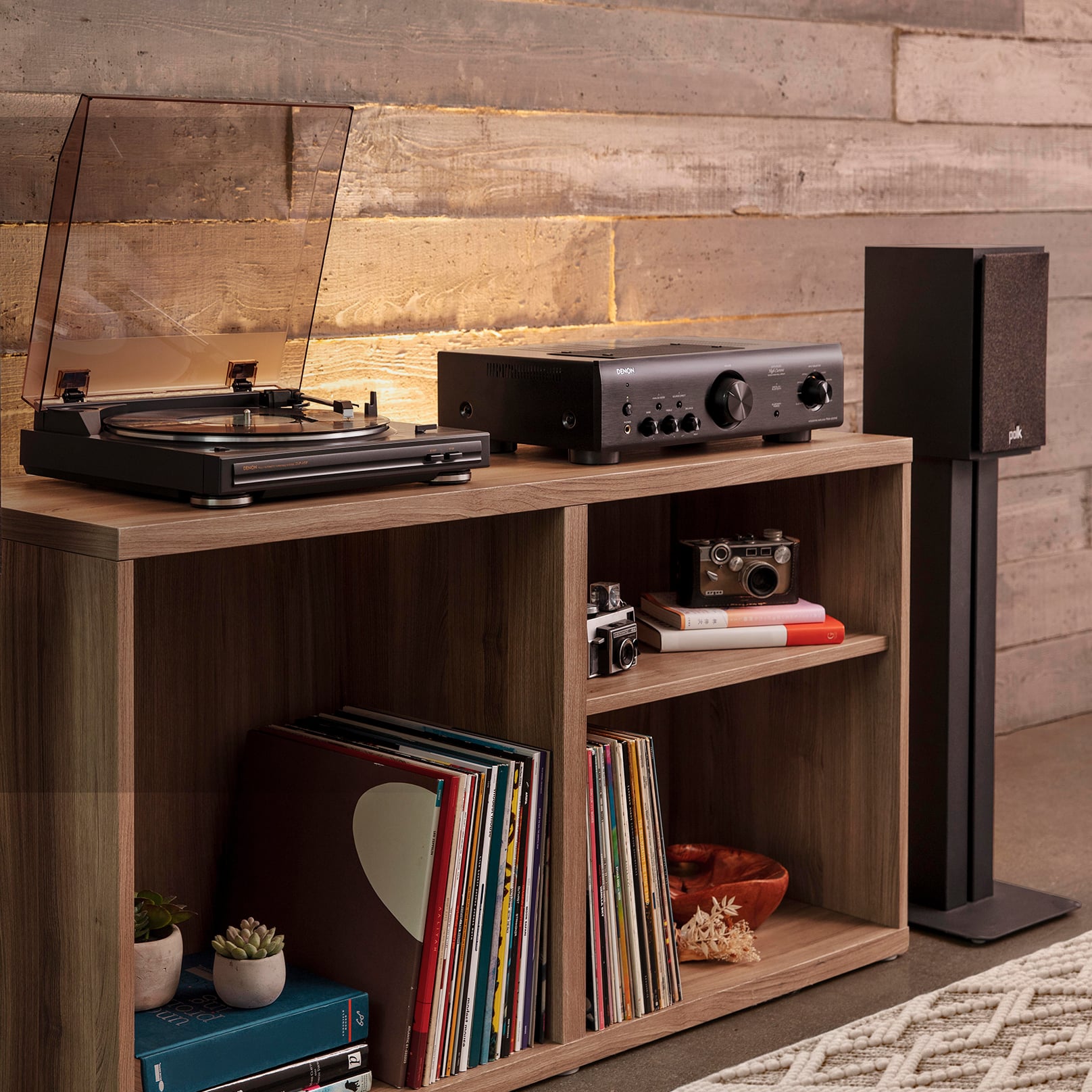 Denon x Polk Essential Vinyl Bundle - Denon DP-29F turntable