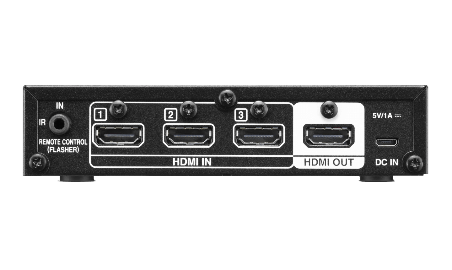 AVS-3 - 3 In/1 Out HDMI Switcher - Switcher for up to 8K devices connected to select 8K AV Receivers. | Denon US