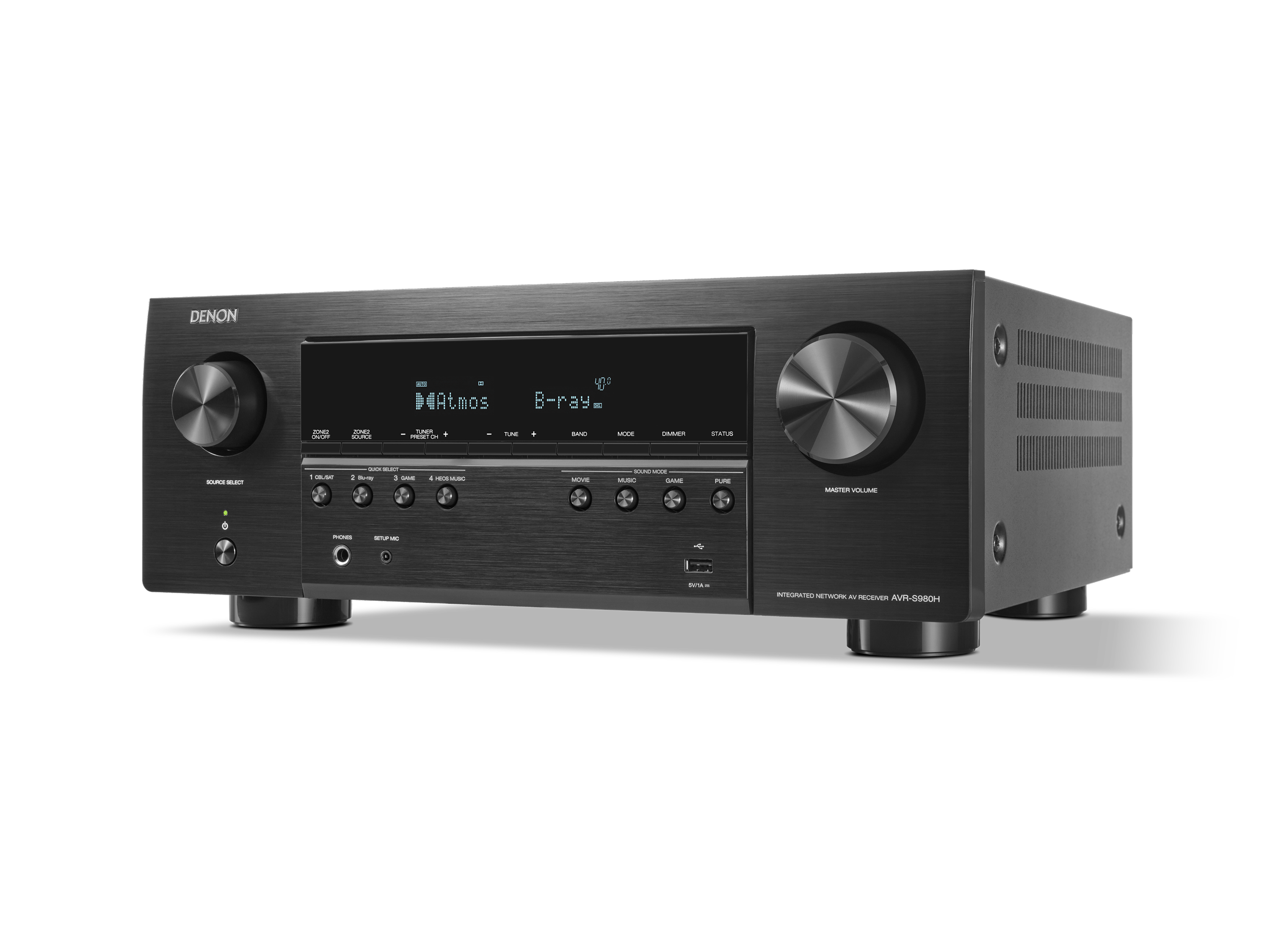 AVR-S980H - 7.2 Ch. 90W 4K/8K Dolby Atmos AV Receiver Powered by AVR-S980H - 7.2 Ch. 90W 4K/8K Dolby Atmos AV Receiver Powered by