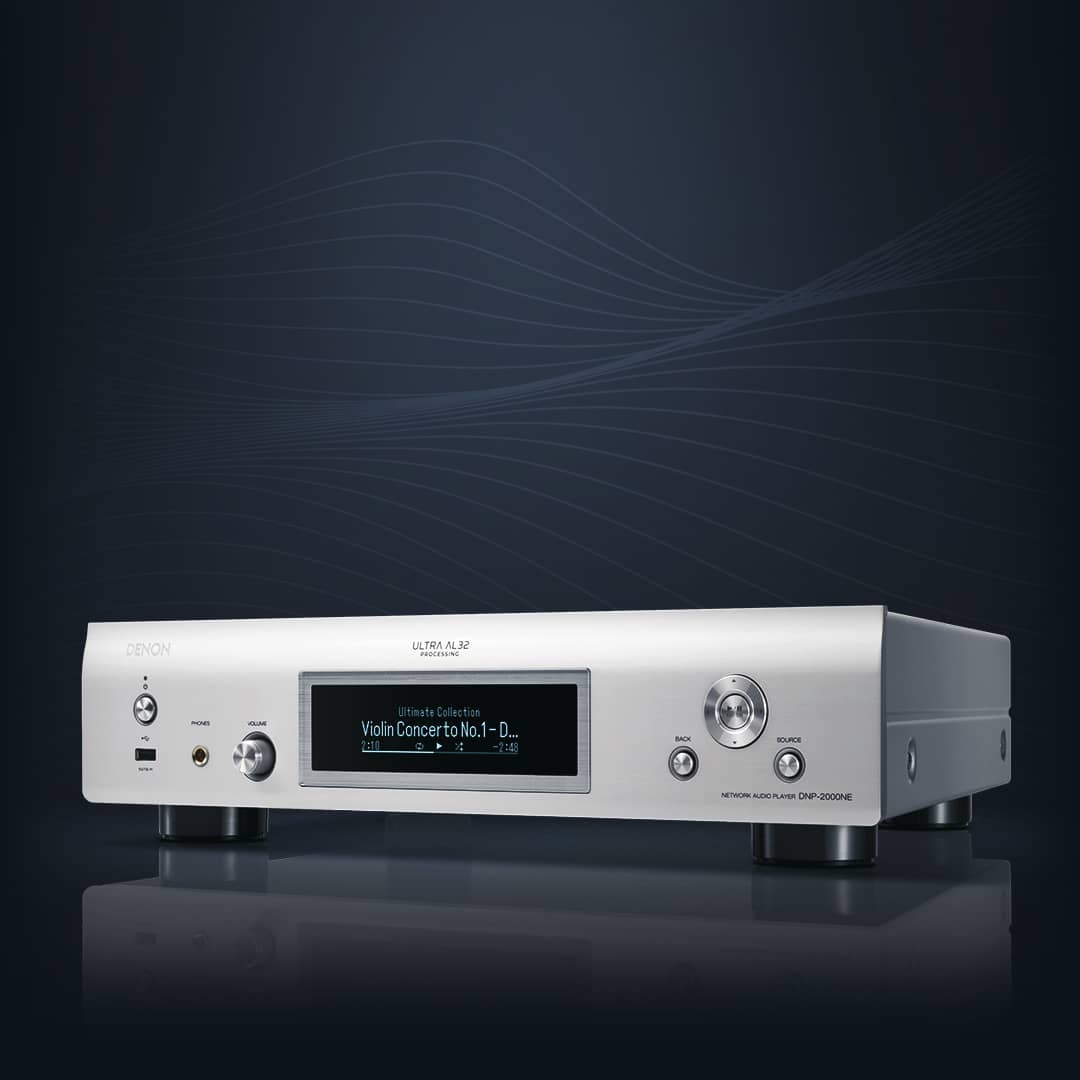 Built-in.　Denon　streamer　DNP-2000NE　US　with　High-resolution　audio　HEOS®
